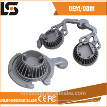 High precision OEM die cast aluminum led lampshade parts in led lighting industry